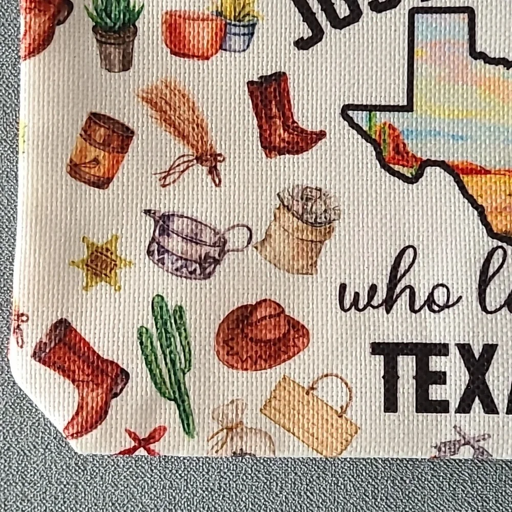 Texas Themed Makeup Bag